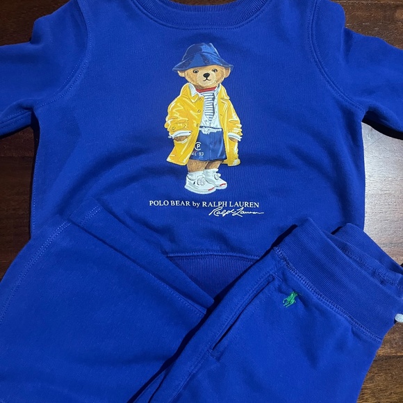 Girls Polo Ralph Lauren Wide Leg Jogging Set Size 2 - Picture 2 of 7